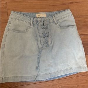 pacsun jean skirt